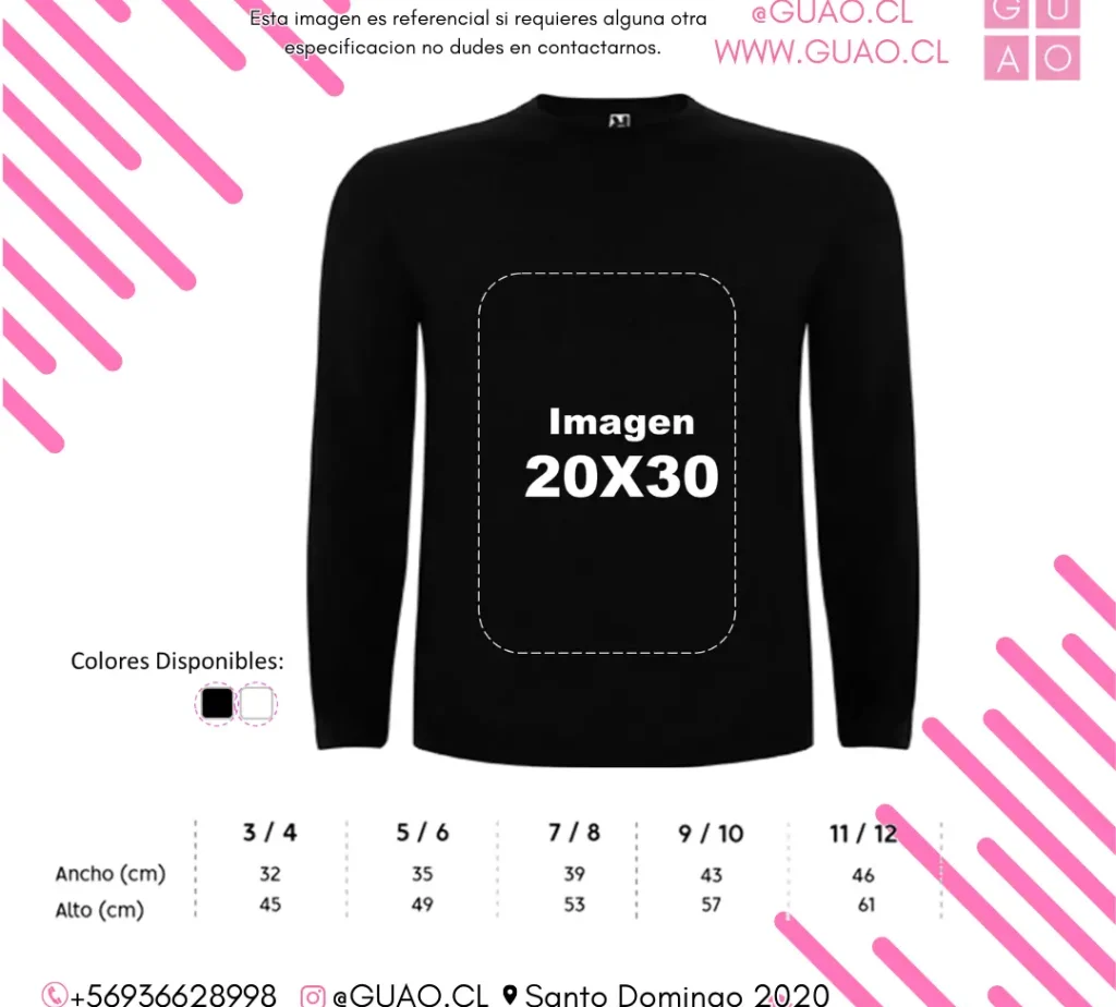 Polera manga larga de niño