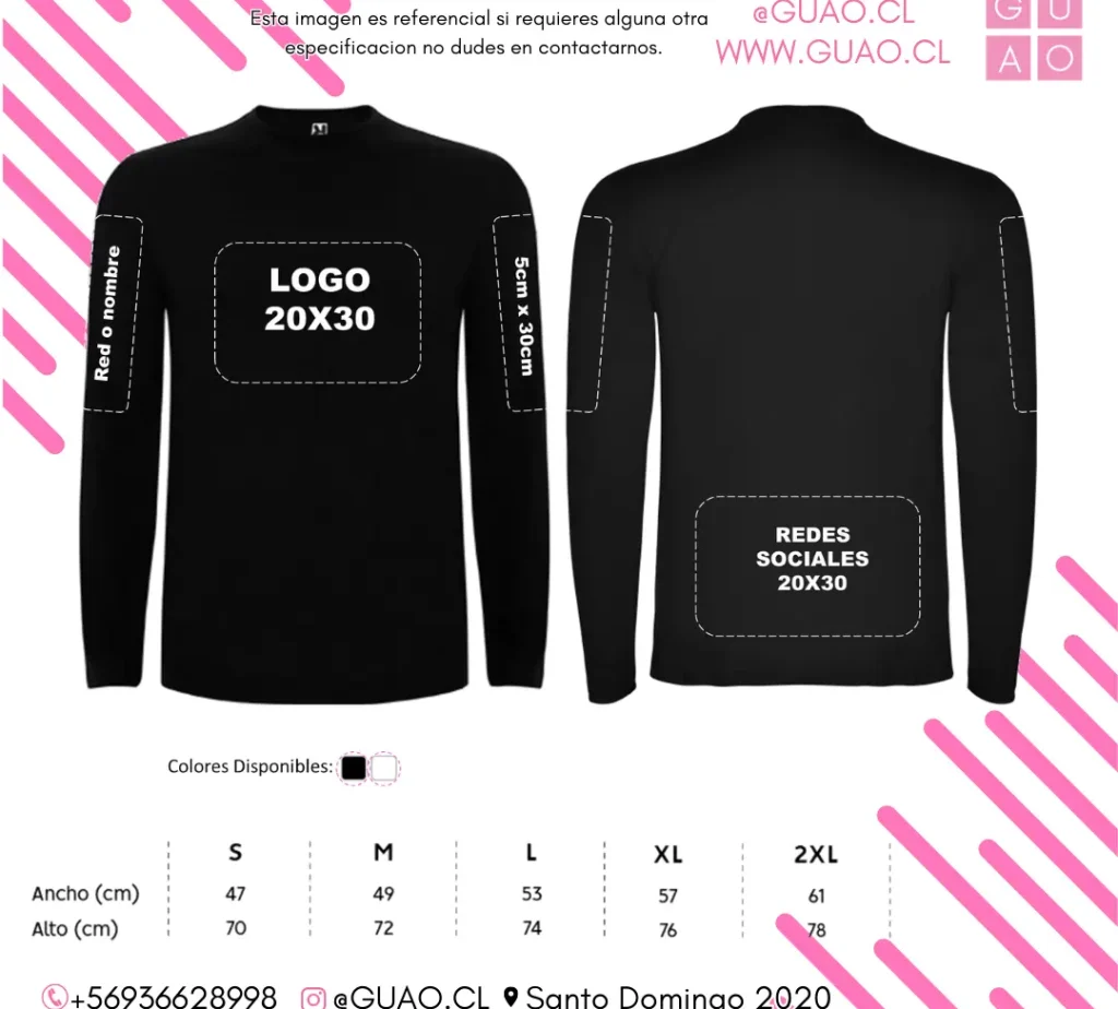 Polera manga larga unisex