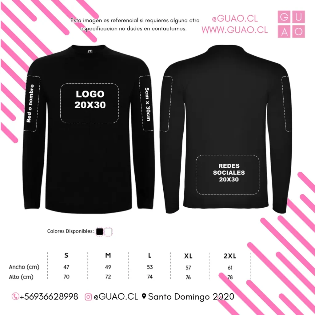 Polera manga larga unisex